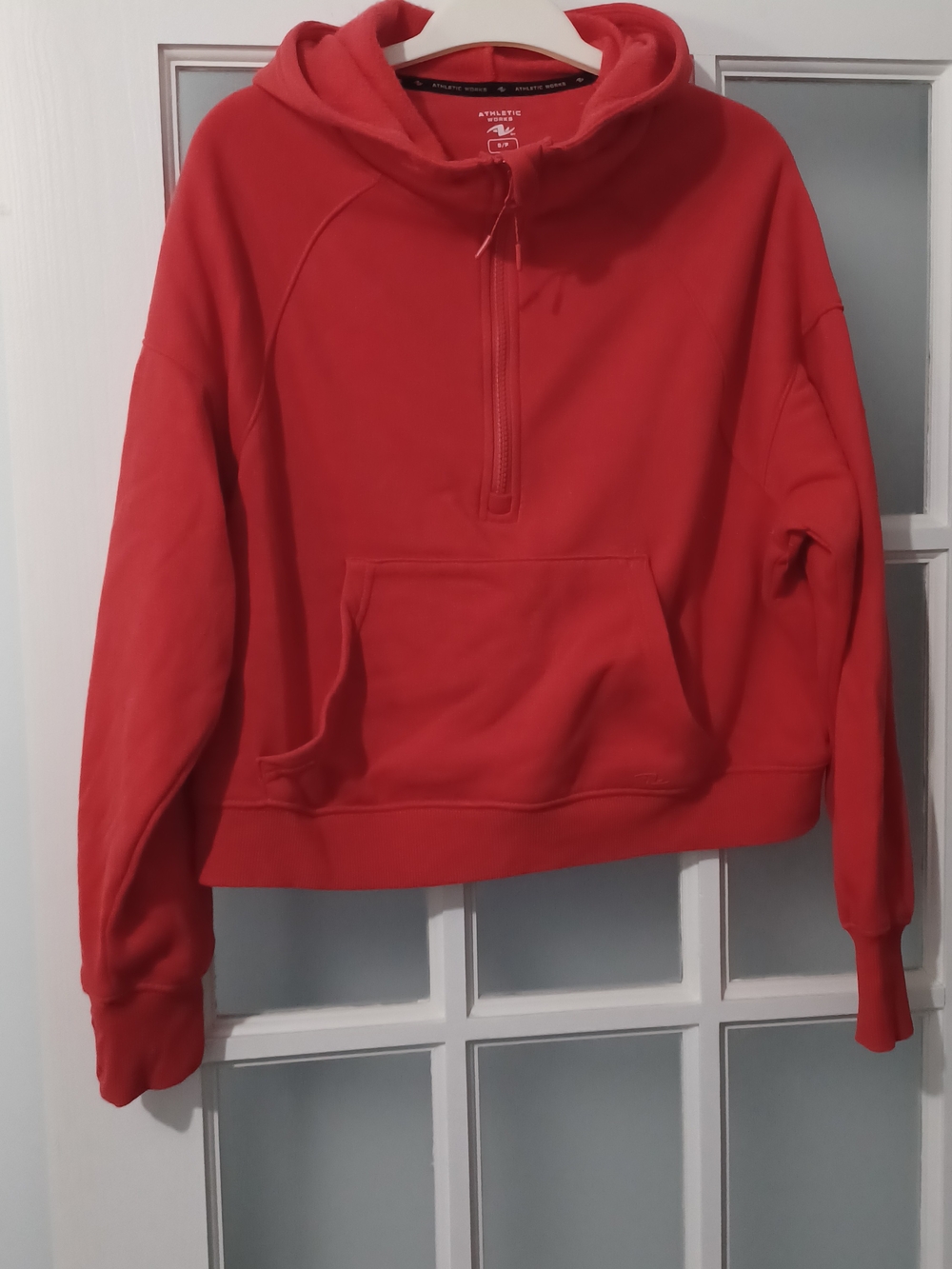 Athletic Works Red Half-Zip Pullover Hoodie